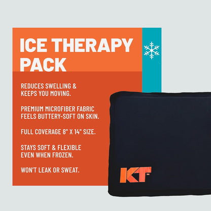 KT Health, Ice Therapy Pack, 8" x 14", Flexible and Comfortable Cooling
