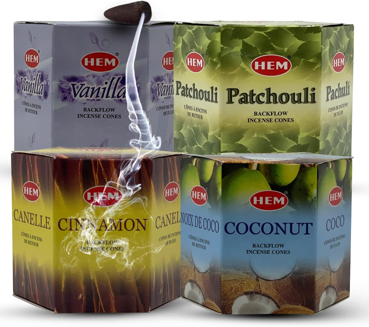 Variety Pack Backflow Incense Cones for Smoke Fountain Haze Falls Waterfall Aromatic and Mat Bundle #5