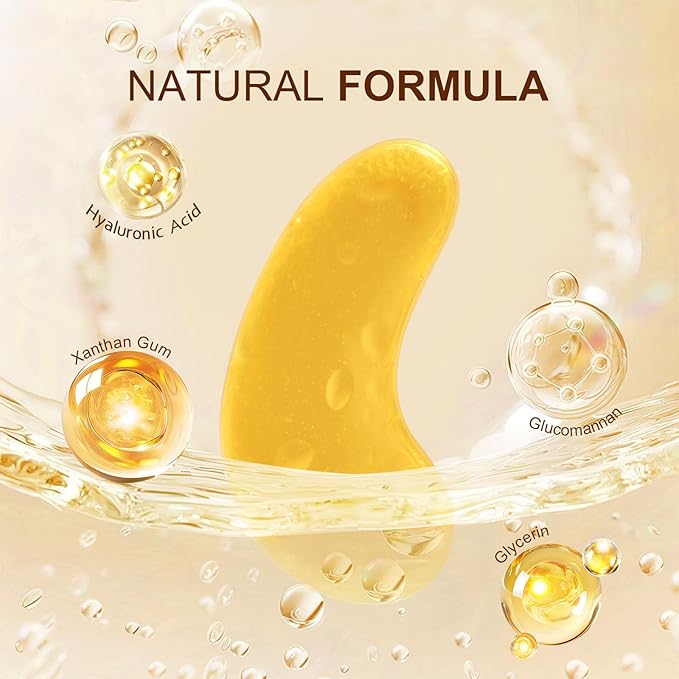 20Pairs/40Pcs 24K Gold Eye Patches,