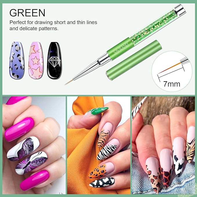 Saviland 6pcs nail art liner