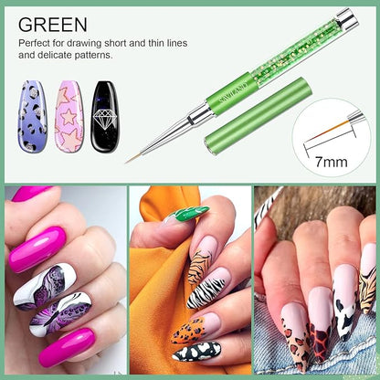 Saviland 6pcs nail art liner