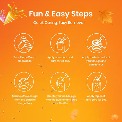 Beetles French Tip Gel Liner Nail Polish Set- 20 Colors Nail Art Polish Brown Glitter Pink Blue White Red Purple Swirl Gel Nails Polish Nails Art Painted Build in Thin Brush Manicure Gifts for Women