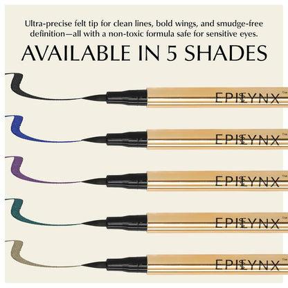 Waterproof Eyeliner - Smudge-Proof Liquid Eyeliner Pen with Precision Tip for Smooth, Long-Lasting Application - Vegan, Hypoallergenic & Gluten-Free Eye Liner - 2mL Brown