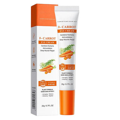 Carotene Eye Cream Moisturizes, Carrot Vita Eye Cream, Eye Wrinkles and Eye Bags, Tighten and Firm Eye Skin, Hydrating, Moisturizes Reduces Puffiness