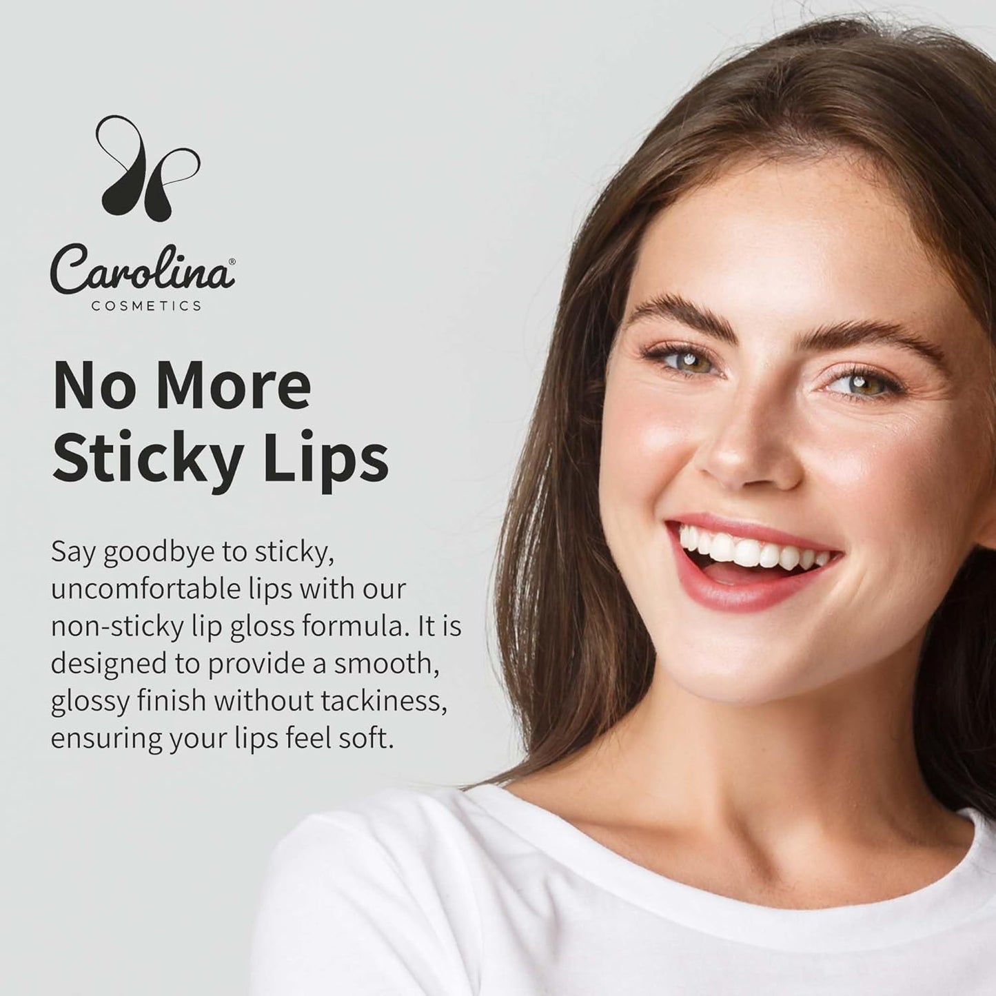 Non-Sticky Lip Gloss (Divine) - Plant-Based Hydrating & Nourishing with Sunflower Seed Oil, Cacao & Grape Seed Oil - 5g/0.18oz