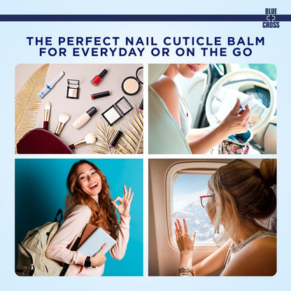 Blue Cross Cuticle Balm Conditioning Stick, Scented Cuticle Softener Oil Balm with Nourishing Sunflower & Grape Seed Oil, Professional Nail Care Supports Dry + Damaged Cuticles, 0.05oz, Rose