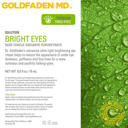 GOLDFADEN MD Duo Kit Bright Eyes and Doctors Scrub for Radiant Healthy Looking Skin