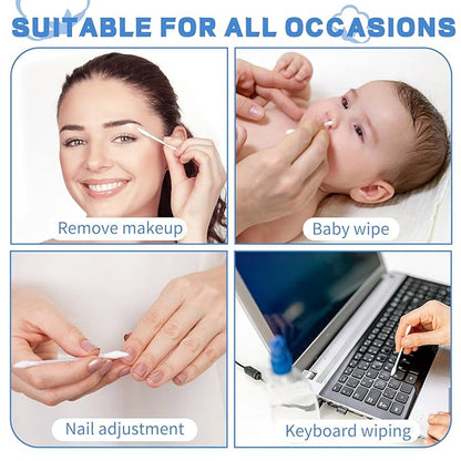 Pointed tip cotton swabs, 800