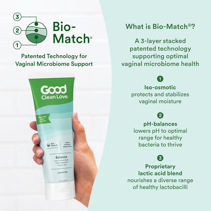 Good Clean Love Balance Feminine Wash, pH-Balanced Vaginal Moisturizer Cleanser for Women with Natural Ingredients, Gentle Cleansing Feminine Care Product, Reduces Vaginal Dryness & Odor, 8 Oz