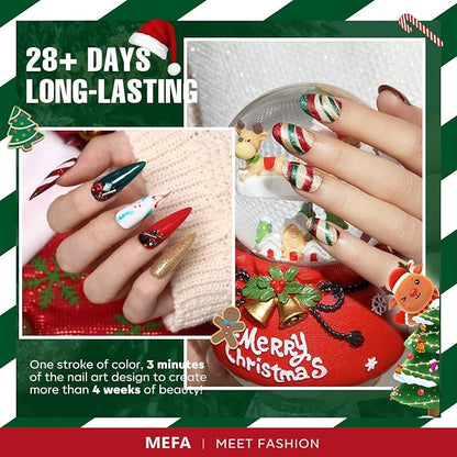 Mefa christmas gel nail polish