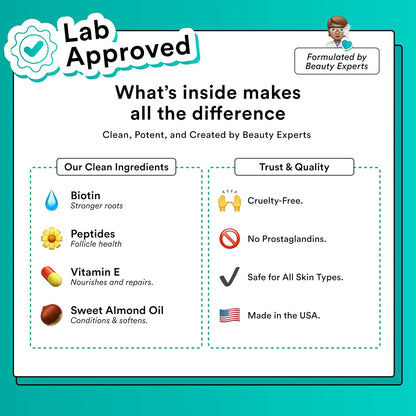 nuorganic 'Cosmic Brow' Eyebrow Serum for Growth | Natural Eye Brow Serum for Thicker, Longer, More Defined Brows | 4 Months Supply XL Size | Cruelty Free, Made in USA