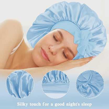 3pcs satin bonnet for sleeping