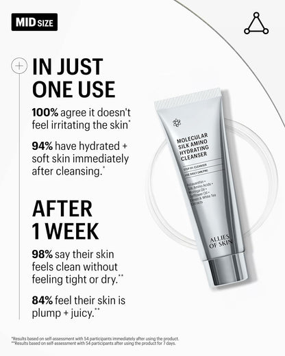 Allies of Skin Molecular Silk Amino Hydrating Cleanser Deluxe