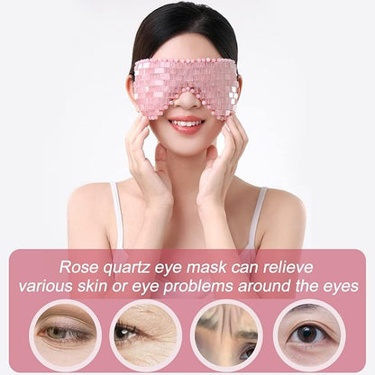 Rose quartz eye mask, cooling