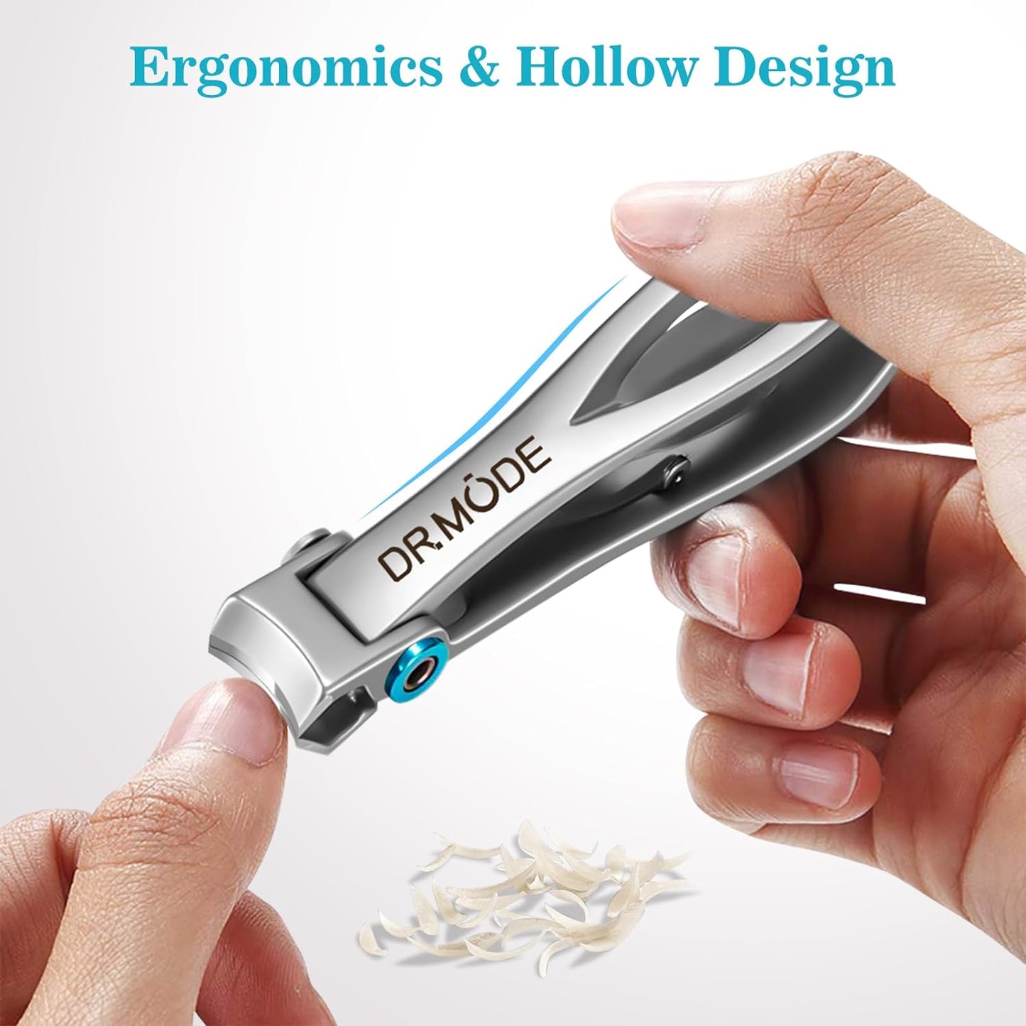 DRMODE Nail Clippers for Men Thick Nails - Large Toe Nail Clippers for Thick Nails for Senior with Wide Jaw Opening, Sharp Finger Nail Clippers Adult Cutter for Tough Nail