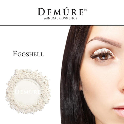 Demure Mineral Make Up (Eggshell) Eye Shadow, Matte Eyeshadow, Loose Powder, Eye Makeup, Professional Makeup