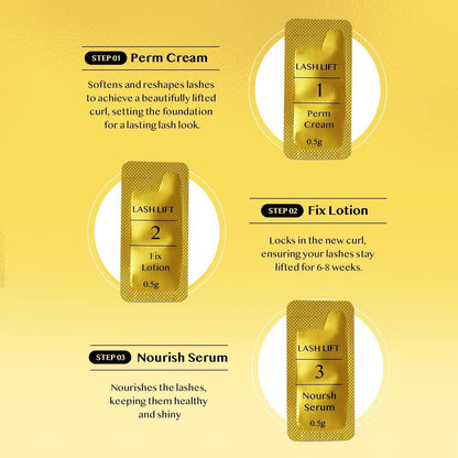 Lash Lift Kit for Eyelash Perm: Advanced Korean Thio-Free Keratin Formula for Long-Lasting Curl – Gentle Lash Lifting Set for Home or Professional Use – Also Great for Brow Lamination