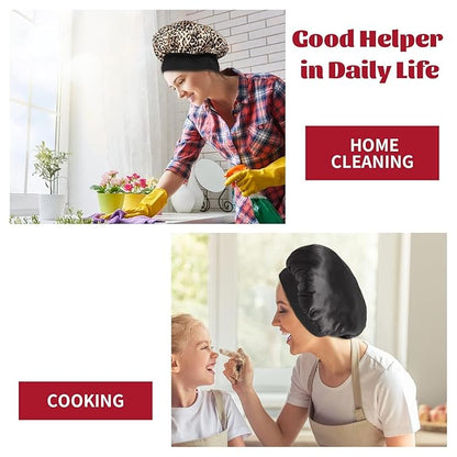 2pcs satin bonnet for sleeping,