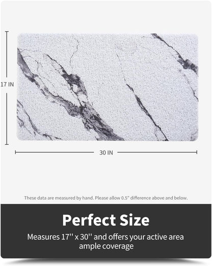 Non-Slip Bathtub Mat, 17x 30 Inch, Shower Mats for Bath Tub, PVC Loofah Bathroom Mats for Wet Areas, Quick Drying