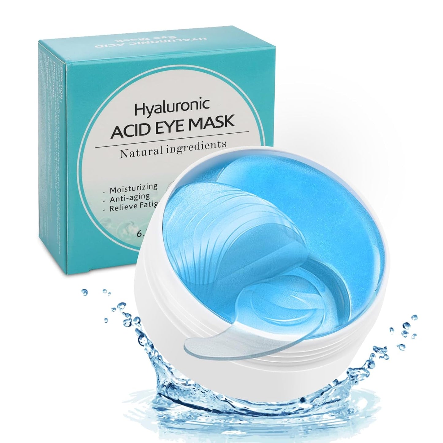 Hyaluronic Acid Under Eye Patches, 60PCS Eye Masks For Dark Circles And Puffiness Eye Gel Pads Deep Hydration Intensive Nourishment Skin Care at Home