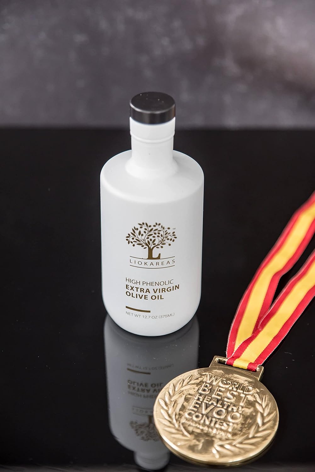 Rx High Phenolic Extra Virgin Olive Oil – Cold Pressed, Rich in Oleocanthal, Naturally High in Antioxidants, Bold Flavor – 375mL Bottle