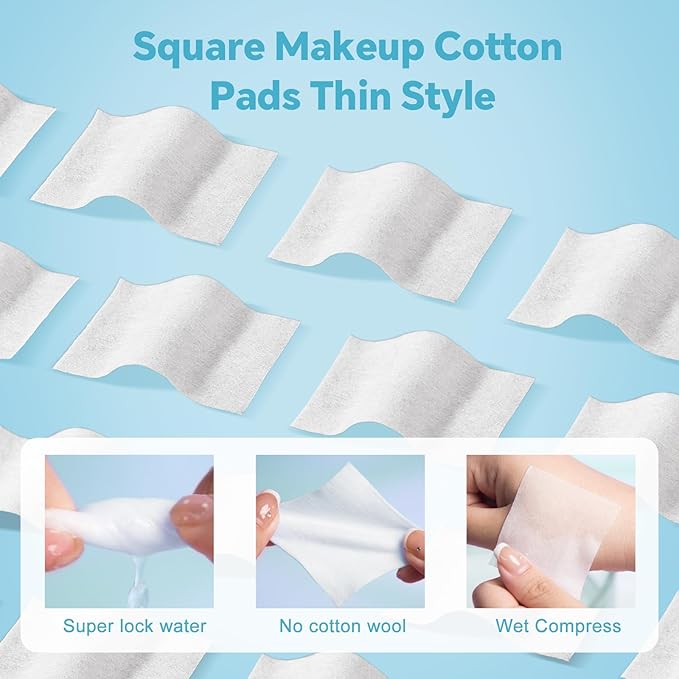 Square makeup cotton pads,facial lips