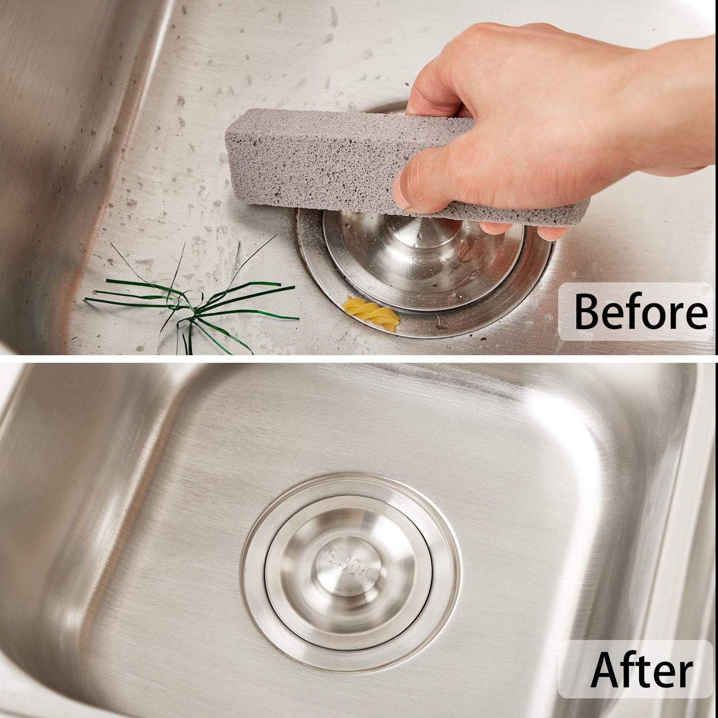 Chinco 200 Packs Pumice Stick for Cheaning, Pumice Scouring Stone Pad Removing Stain Grime Without Leaving Scratches for Kitchen Oven Stove Home Bathroom Toilet Pool House Cleaning Supplies
