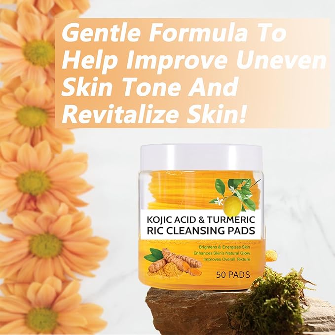 Turmeric kojic acid cleansing pads,