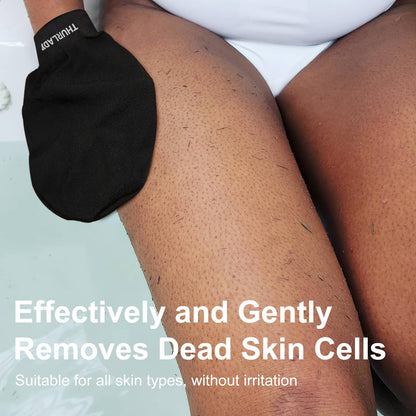 Korean Exfoliating Mitt - Exfoliating Gloves 3 Pack - Exfoliating Body Scrubber, Viscose Fiber Body Scrub Gloves, Dead Skin Remover for Smoother Skin, Self-Tan Prep & Removal