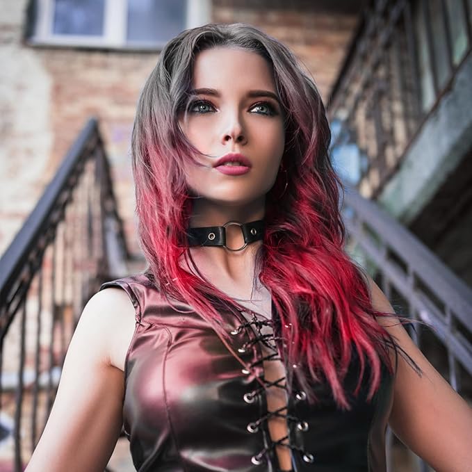 ONE-TIME USE Red Temporary Hair