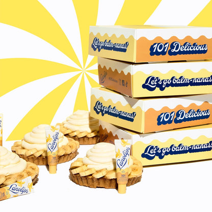 Lanolips 101 Ointment - Lanolin Lip Balm for Smooth, Hydrated & Healthy Lips - Multipurpose Ointment with Lanolin Oil for Dry Cuticles & More - Banana Cream Pie (0.35 oz)