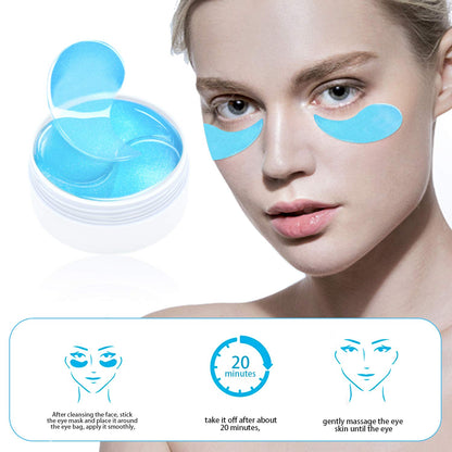 Under Eye Patches, Hyaluronic Acid Eye Mask Moisturizing, 60PCS Gel Eye Masks Pads With Collagen Eye Treatment for Reducing Dark Circles, Wrinkles Anti-Aging, Fine Lines Eye Bags Puffiness Women Men