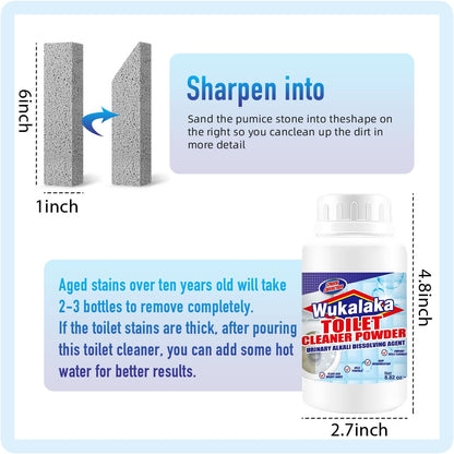 Pumice Stone for Toilet Cleaning Bowl Stick, Pumice Stone for Cleaning Hard Water Ring Remover for Household Clean Toilets, Bathroom, Kitchen Sink, Grill 2+2pcs