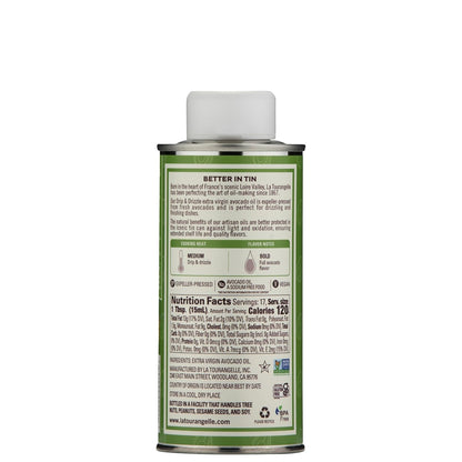 La Tourangelle, Extra Virgin Avocado Oil, Full Flavor from Premium Avocados, Medium Heat, 8.45 Fl Oz