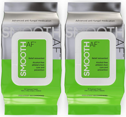 Athlete’s Foot Wipes (60 Count), Ringworm Treatment for Humans, Jock Itch Treatment: Tolnaftate 1% Antifungal Prevents, Relieves: Itching, Burning, Smelly Feet. Clinically Proven, Alcohol-Free