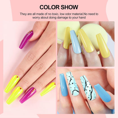 53PCS Gel Nail Polish Kit with U V light and Drill Starter Kit, 35 Colors Gel Polish Set 5pcs Top Base Coat All season Fashion Popular Colors Professional Nail Lamp Gel Manicure Kit Gifts for Women