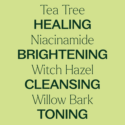 Plant Therapy Tea Tree with Niacinamide Facial Serum 1 oz with Tea Tree Essential Oil, Witch Hazel, and Willow Bark, Excellent for Problem Skin While Creating Healthy, Clear Skin