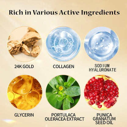 ROUSE 24K Gold Eye Masks Under Eye Collagen Patches Anti-Wrinkle Anti-Aging Eye Gel for Dark Circles Puffy Eyes Under Eye Bags Moisturizing Eye Treatment Masks-60pcs