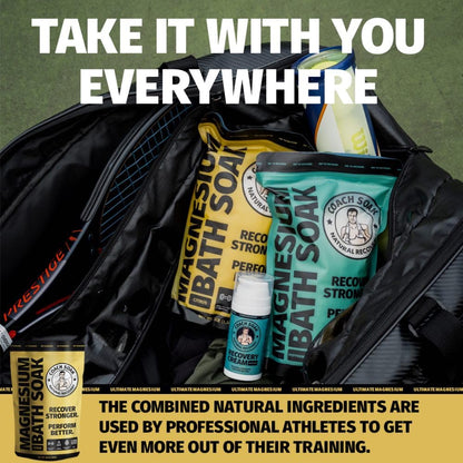 Coach Soak Recovery Bath Soak - Faster Absorption Than Epsom Salt for Pain - Rejuvenating Magnesium Flakes with 21 Minerals, Essential Oils & Bath Salts, 3lbs (Energizing Citrus)