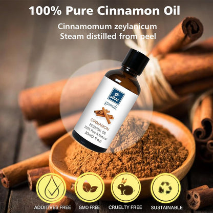 Cinnamon Essential Oil, 100% Pure Undiluted Cinnamon Oil for Diffuser, Massage - 30ml/1 oz