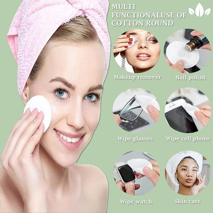 Premium cotton rounds for face,
