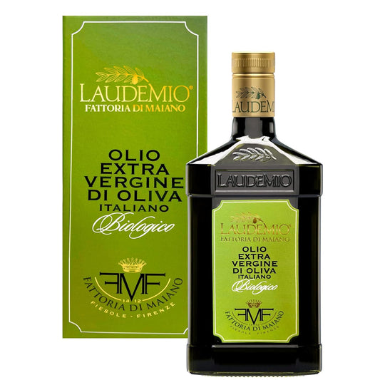 Sanniti Laudemio Organic Extra Virgin Olive Oil Fattoria di Maiano, Gold Award Winner at NYIOOC World Olive Oil Competition, 16.9 oz