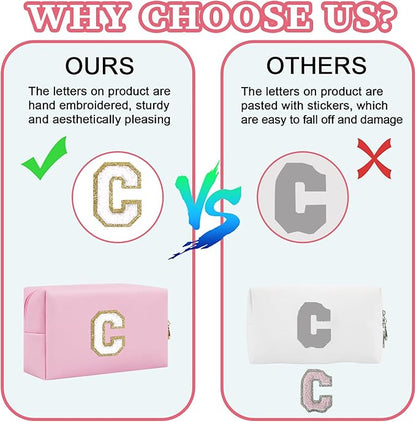 Personalized initial letter patch makeup