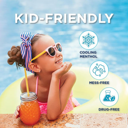 HealthWise Instant Cool Gel Patches | Children’s Forehead Sheets | 12-Count | 4.75” x 2” | Soothing Menthol Vapors | Fever Relief | Non-Medicated Formula