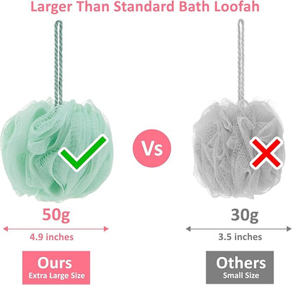 5 piece exfoliating loofah set