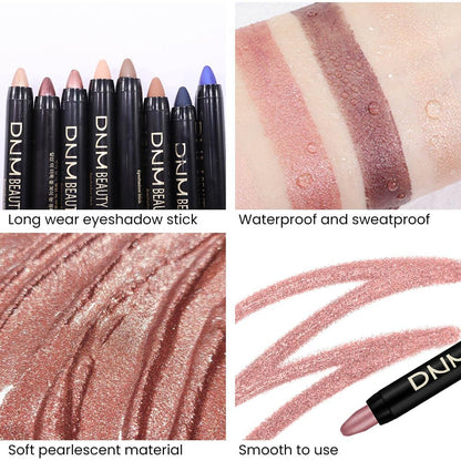 evpct 2Pcs Cream Eyeshadow Sticks Set for Eyes Waterproof, Rose Shimmer Matte Eye shadow Stick Pencil Pen Bulk sombras en crema para ojos 27+27