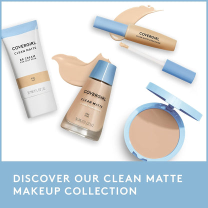 COVERGIRL Clean Matte Liquid Foundation Warm Beige 545, 1 oz (packaging may vary) (Pack of 3)