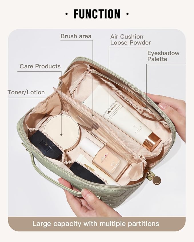 Eachy travel makeup bag,large capacity