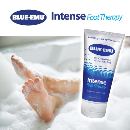 BLUE-EMU Intense Foot Therapy Cream for Dry Skin and Tired Feet - 5oz