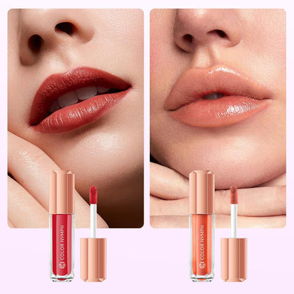 Color Nymph Small Makeup Palette Set for Face | Cosmetics Gift Set for Women & Girls | 12 Colors Eyeshadow, Blush, Highlighter, Contour Powder, Lip Gloss & Brush Kit | Travel-Friendly (Purple)